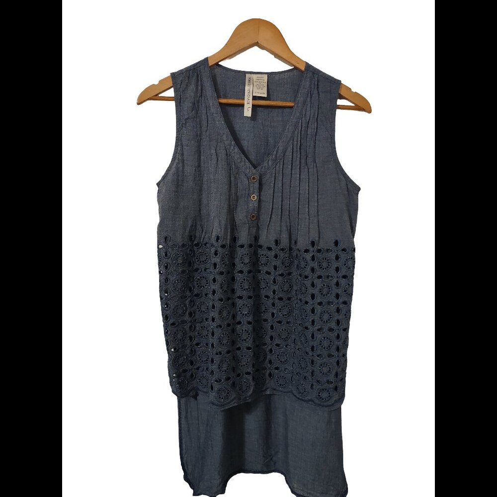 Forgotten Grace High-Low Eyelet Tank S